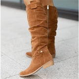 Women's Versatile Flat Knee High Boots