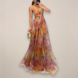 Women’s Floral Evening Maxi Dress