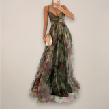 Women’s Floral Evening Maxi Dress