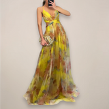 Women’s Floral Evening Maxi Dress