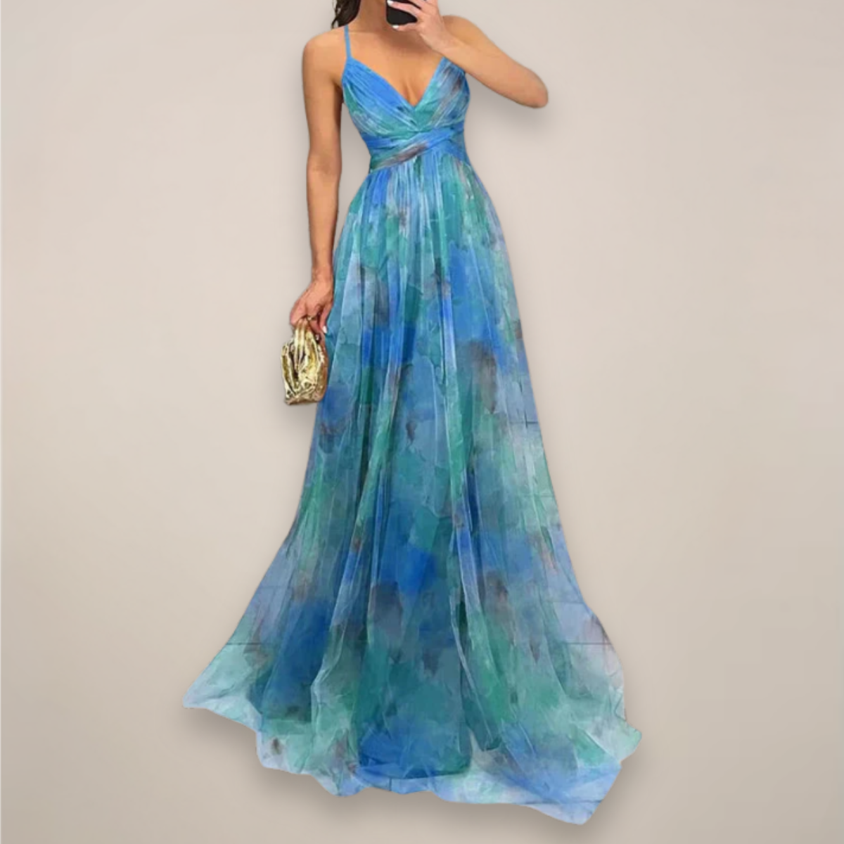 Women’s Floral Evening Maxi Dress