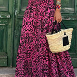 Legacy Sydney | Summer Floral Print Boho Maxi Skirt