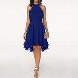 Women’s Halter Cocktail Party Midi Dress