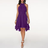 Women’s Halter Cocktail Party Midi Dress