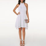 Women’s Halter Cocktail Party Midi Dress