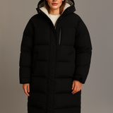Women’s Longline Hooded Puffer Coat Jacket