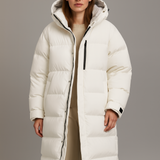 Women’s Longline Hooded Puffer Coat Jacket