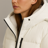 Women’s Longline Hooded Puffer Coat Jacket