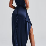 Women’s Navy Blue Formal Evening Maxi Dress