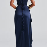 Women’s Navy Blue Formal Evening Maxi Dress