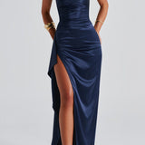 Women’s Navy Blue Formal Evening Maxi Dress