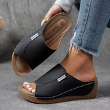 Legacy Sydney | Slip-On Wedge Sandals with Open Toe