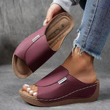 Legacy Sydney | Slip-On Wedge Sandals with Open Toe