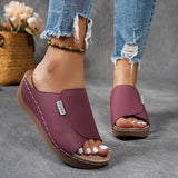 Legacy Sydney | Slip-On Wedge Sandals with Open Toe