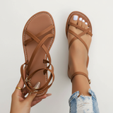 Legacy Sydney | Casual Roman Sandals with Zipper Back