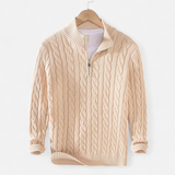 Legacy Sydney | Men’s Thick-Knit Turtleneck Zip Sweater