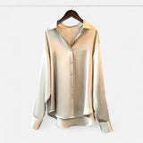 Legacy Sydney | Women’s Silk Satin Blouse – Autumn Poise Edition