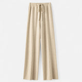 Legacy Sydney | Women’s Pure Wool Wide-Leg Knit Trousers