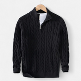 Legacy Sydney | Men’s Thick-Knit Turtleneck Zip Sweater