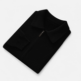 Legacy Sydney | Men’s Wool-Cashmere Zip Business Sweater