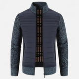 Legacy Sydney | Men’s Fleece Stand-Collar Patchwork Jacket