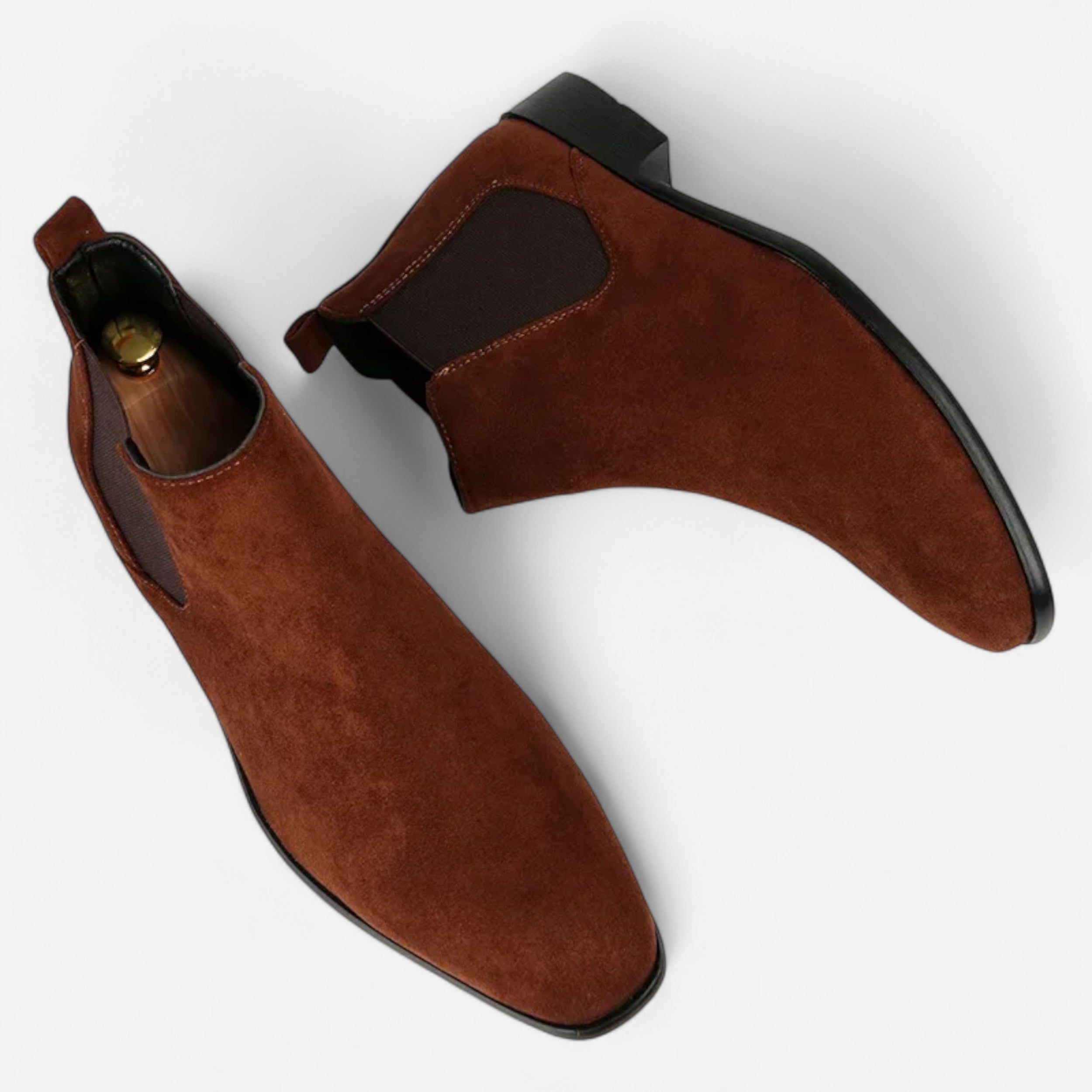 Legacy Sydney | Men’s Suede Square-Toe Chelsea Boots