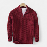 Legacy Sydney | Men’s Thick-Knit Turtleneck Zip Sweater