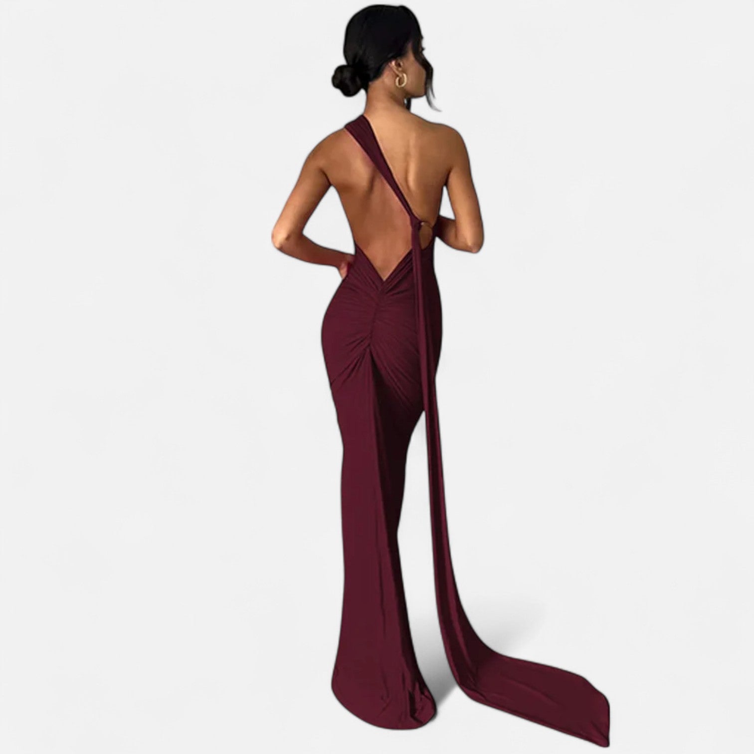 Legacy Sydney | Women’s Backless Scarf-Tie Evening Dress