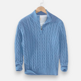 Legacy Sydney | Men’s Thick-Knit Turtleneck Zip Sweater