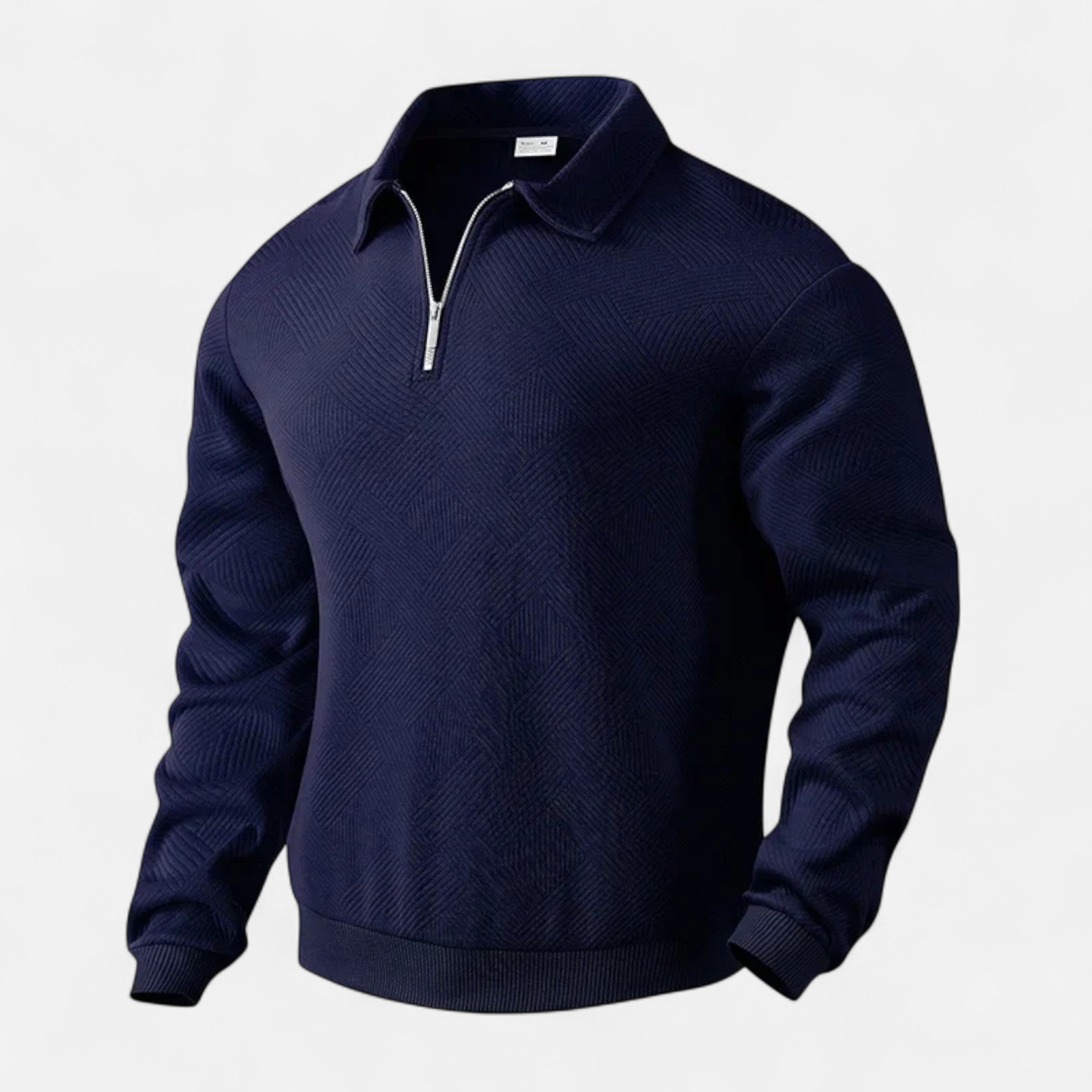 Legacy Sydney | Men’s Long-Sleeved Polo Shirt | Zipper Lapel