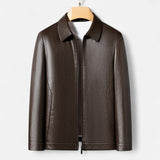 Legacy Sydney | Men’s PU Leather Jacket – Stand Collar Autumn Elegance