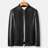 Legacy Sydney | Men’s PU Leather Jacket – Stand Collar Autumn Elegance