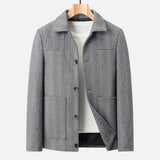 Legacy Sydney | Men’s Wool Blend Jacket – Business Lapel Elegance