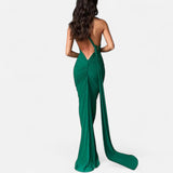 Legacy Sydney | Women’s Backless Scarf-Tie Evening Dress