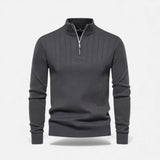 Legacy Sydney | Men’s Warm Minimalist Zippered Knit Sweater
