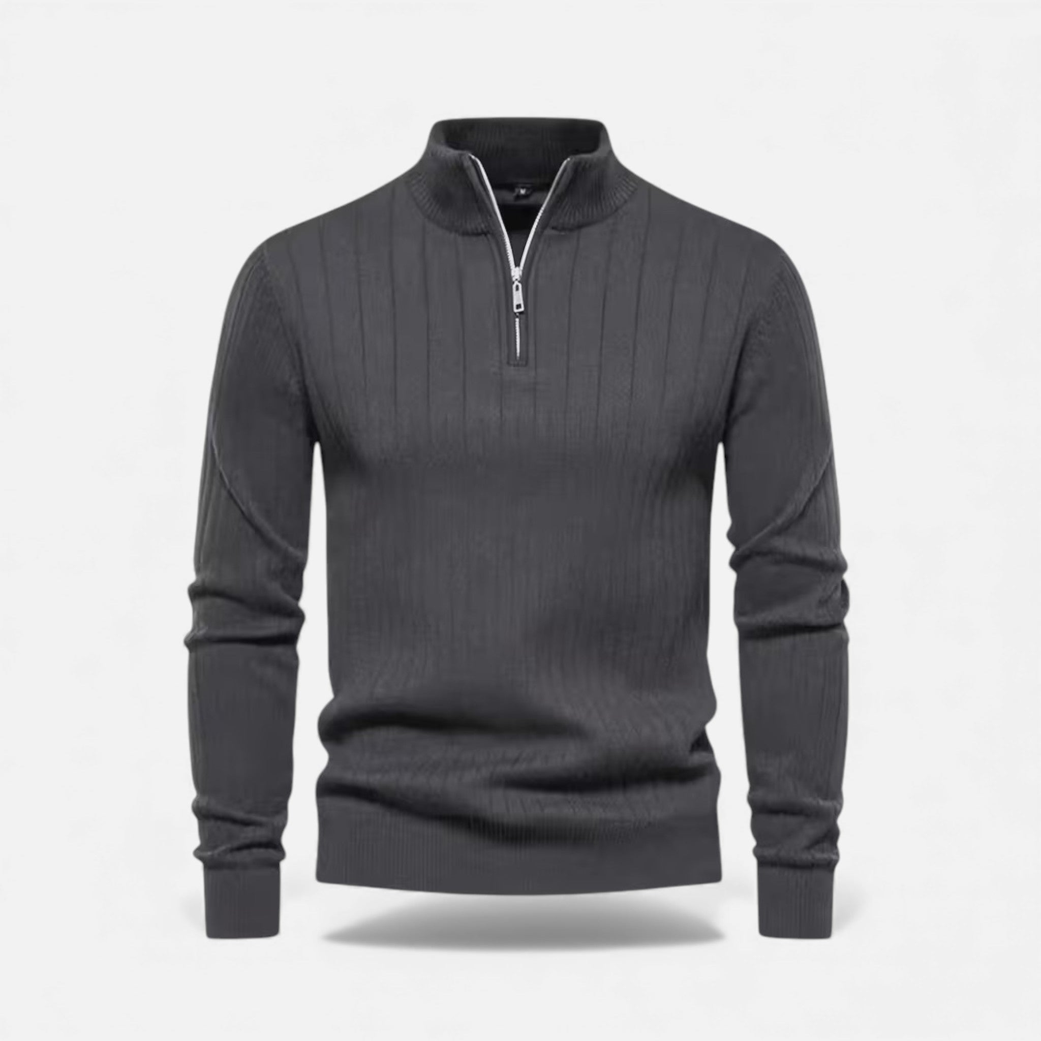Legacy Sydney | Men’s Warm Minimalist Zippered Knit Sweater