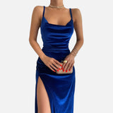 Legacy Sydney | Women’s Ruched Spaghetti Strap Evening Dress