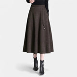 Legacy Sydney | Women’s Elegant Tweed Skirt with Pockets
