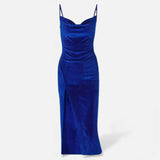Legacy Sydney | Women’s Ruched Spaghetti Strap Evening Dress