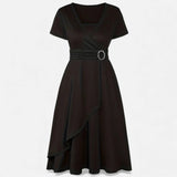 Legacy Sydney | Women’s Rhinestone V-Neck Asymmetrical Evening Dress