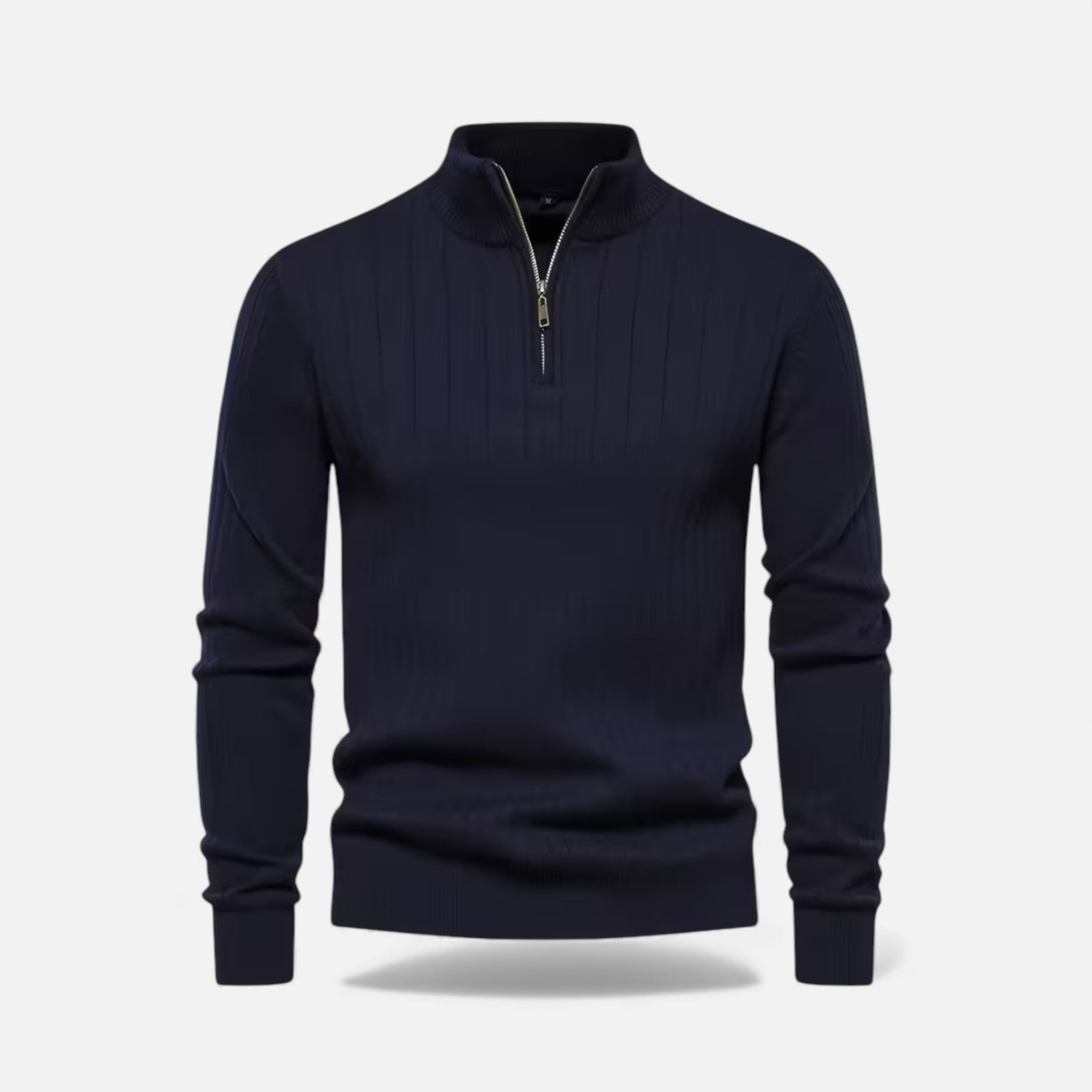 Legacy Sydney | Men’s Warm Minimalist Zippered Knit Sweater