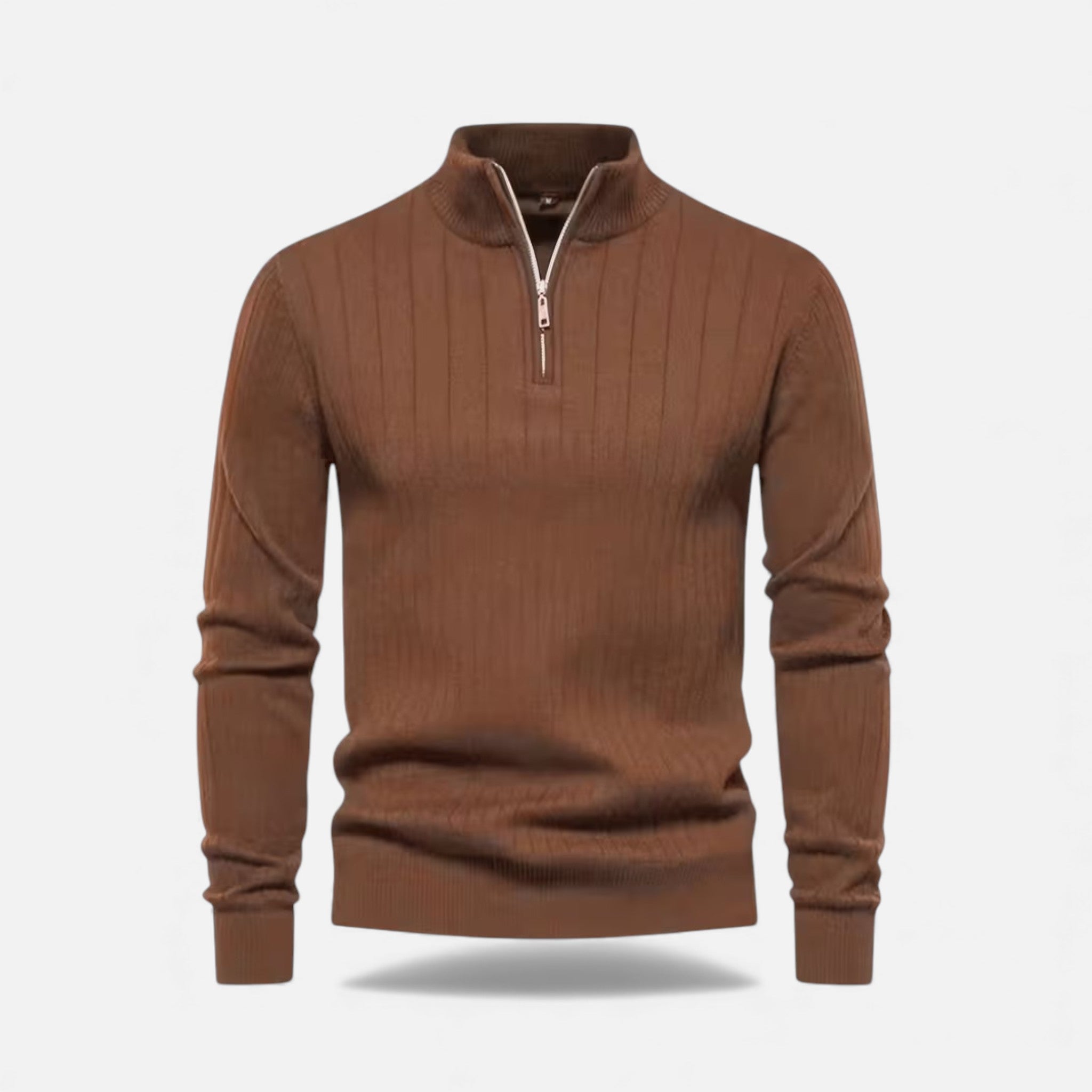Legacy Sydney | Men’s Warm Minimalist Zippered Knit Sweater
