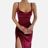 Legacy Sydney | Women’s Ruched Spaghetti Strap Evening Dress