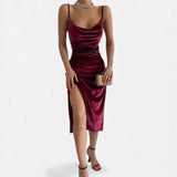 Legacy Sydney | Women’s Ruched Spaghetti Strap Evening Dress