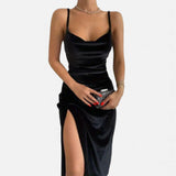 Legacy Sydney | Women’s Ruched Spaghetti Strap Evening Dress