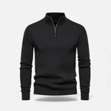 Legacy Sydney | Men’s Warm Minimalist Zippered Knit Sweater