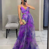 Women’s Floral Evening Maxi Dress