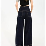 Legacy Sydney | Contrast Stitch Wide Leg Denim Jeans
