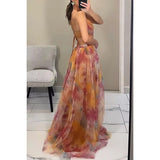 Women’s Floral Evening Maxi Dress
