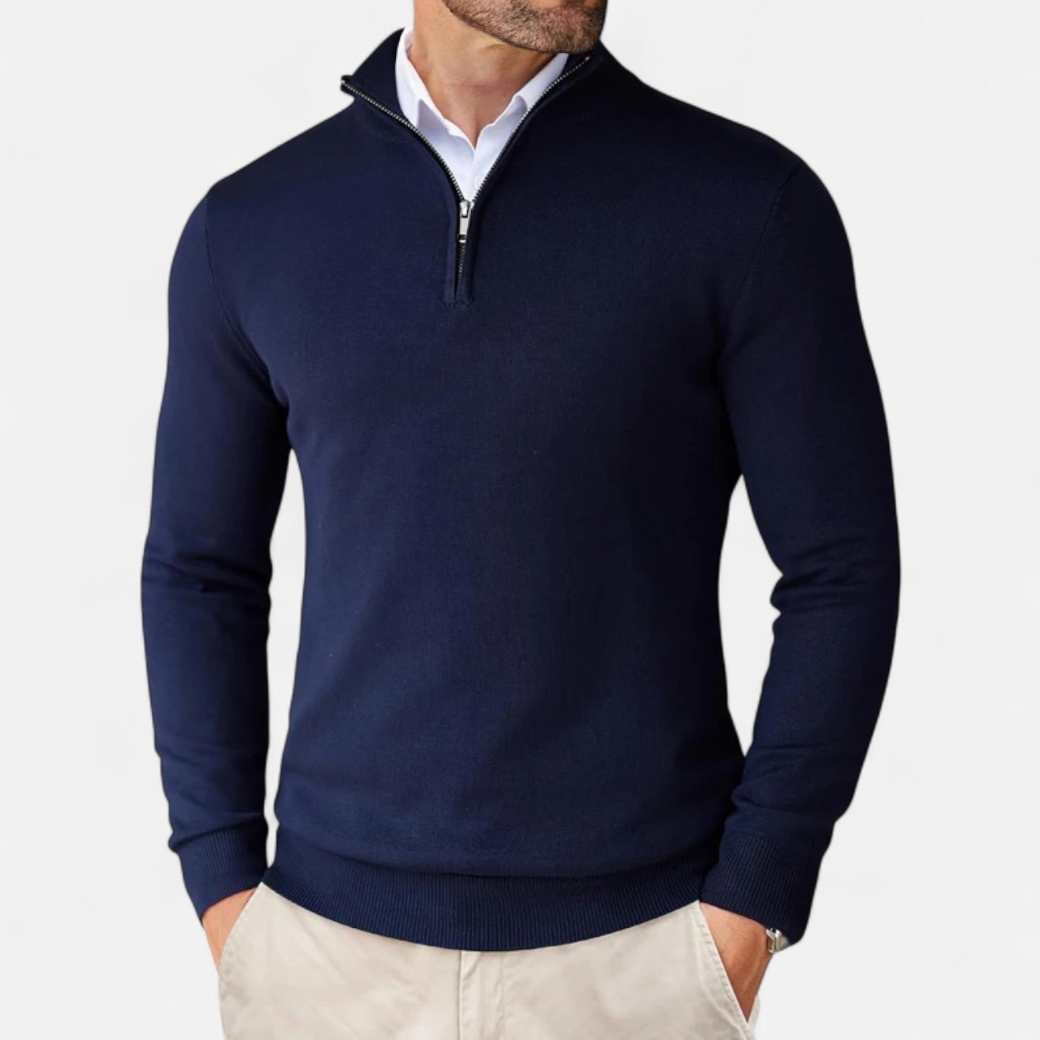 Legacy Sydney | Men’s Slim-Fit Sweater Quarter-Zip